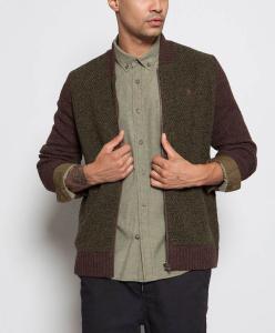 Quality Knitted Mens Cardigan Sweaters , Multi Color Zippered Cardigan Sweater wholesale