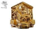 Gold Plastic Casket Accessories , American Style Funeral Coffin Fittings