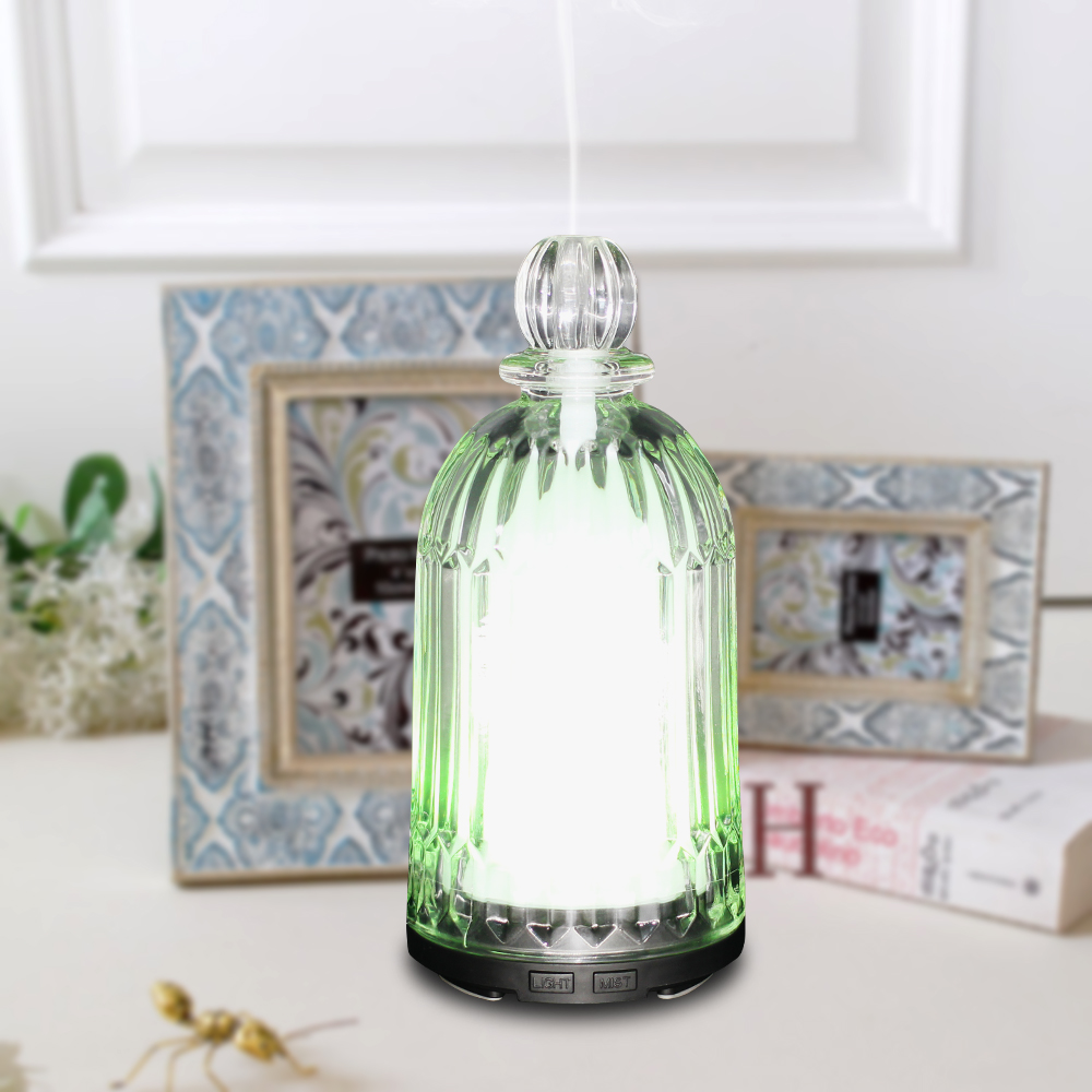 HOMEFISH OEM Dropshipping Multicolored 120ml Glass Humidifier Essential Oil Diffuseur Scent Diffuser Machine