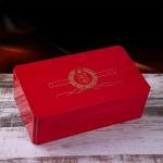 MDF wooden box for tea canister rectangle wooden tea box Storage Gift Red