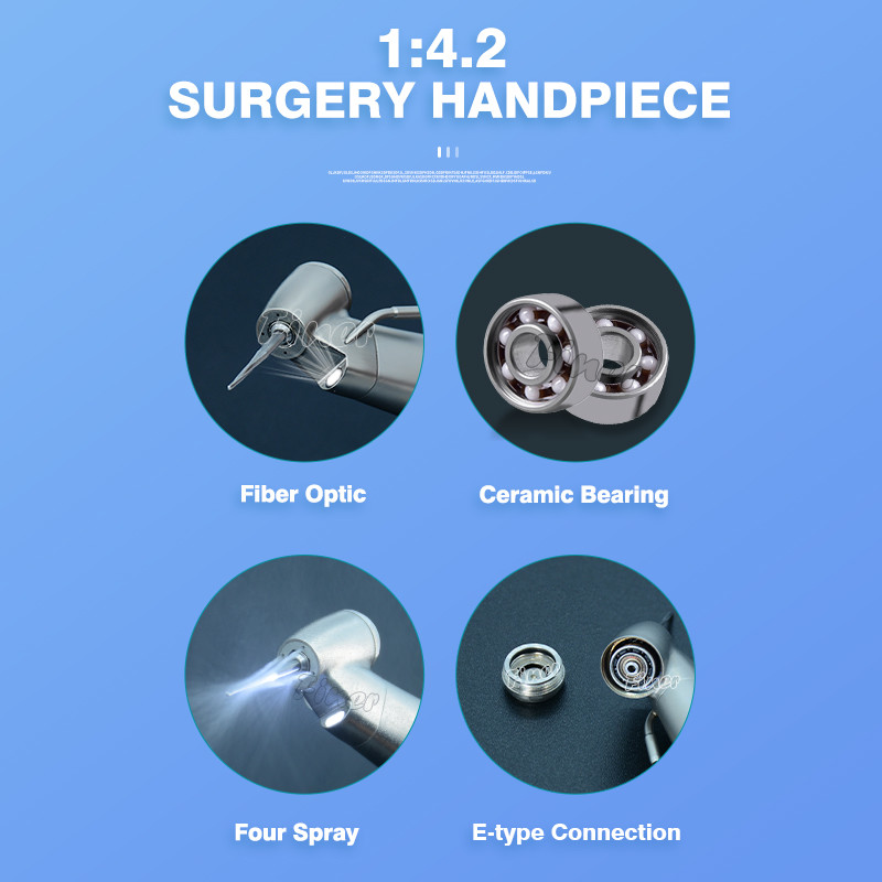 1:4.2 Surgical Increasing Handpiece Microinvasive Dental Handpiece For Implant Motor