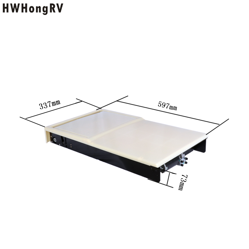 Powered rv recessed table be compatible for Caravan campervan and RV custom car seat electric powered foldable table