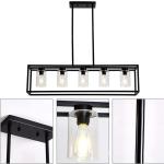 American rectangular wrought iron chandelier dining room kitchen bar glass