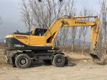 210W-9 Wheel Used Hyundai Excavators 21 Ton 2nd Hand Excavator Earth Moving