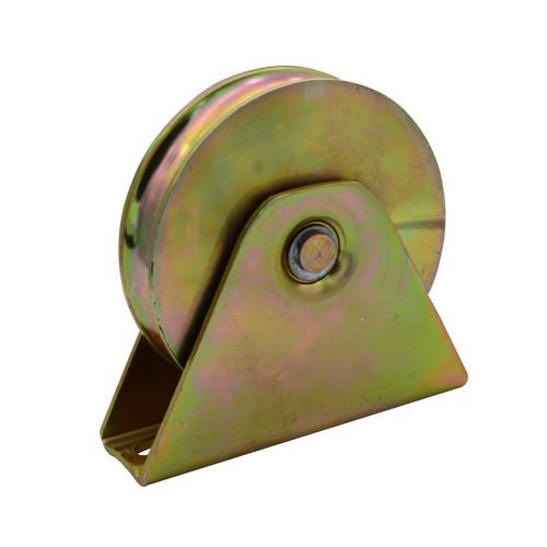 Cheap Sliding gate roller GW604 U Groove，Galvanized, Iron, Double bearing, size 50-120mm for sale