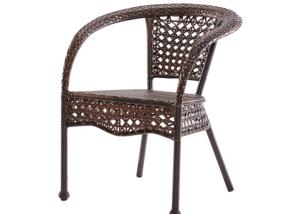 Quality Metal Wicker Rattan Stackable Chairs For Patio Outdoor Dining wholesale
