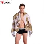Polyester Personalised Sports Towel Innovative Design Chemical Free Unique Knit