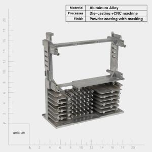Quality Customized OEM Aluminum Die Casting Radiator Die Cast Heat Sink Versatile Thermal Conductivity wholesale