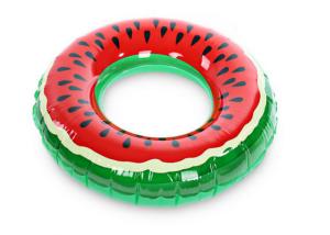 Quality Inflatable Watermelon Swimming Ring / Inflatable Beach Lounger wholesale