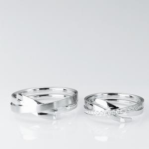 Quality Intersecting Lines 18k Men20 Women13 Personalized Couple Rings wholesale
