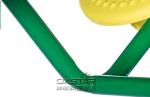 outdoor fitness equipments steel based zinc powder coating tai chi wheel-OK-T01
