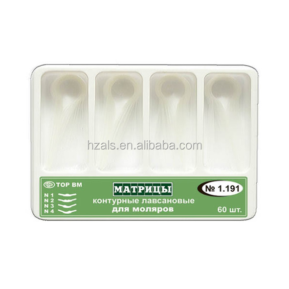 Top- Dental Kit of Molar Transparent Contoured Matrices 60 pcs. TOR VM/ TOP BM Transparent Design