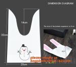 Biodegradable pac T Shirt Bags, Shopping Bags, Merchandise Bags,Plain Grocery