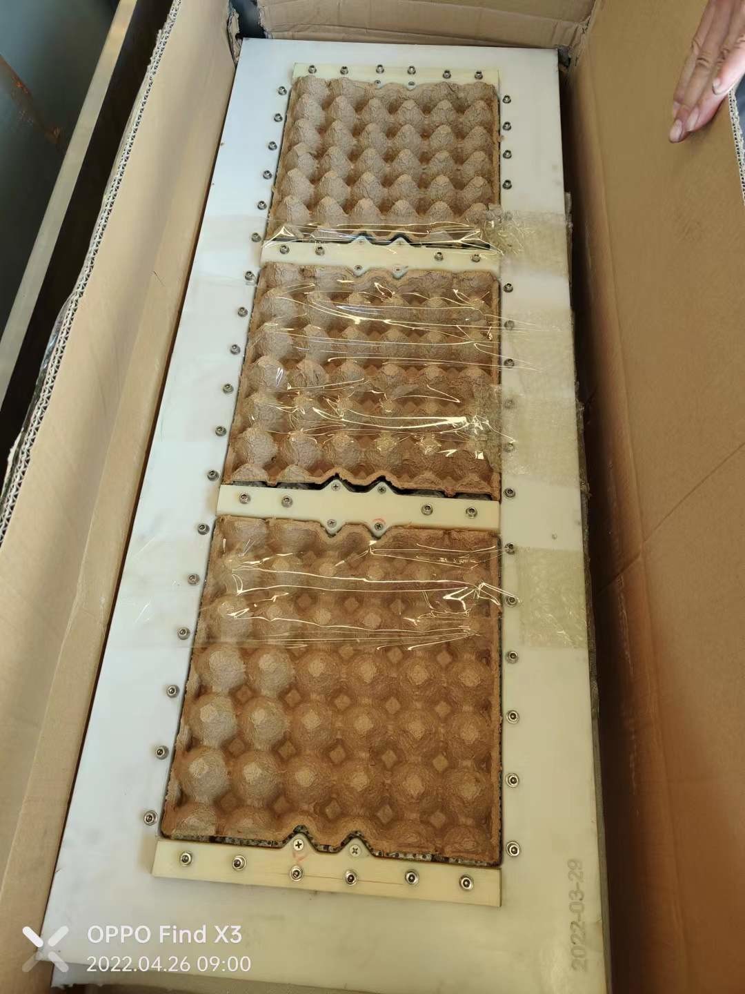 Rotary Paper Egg Tray Machine 2000-3000pcs/H Orange And Green Pulp Molding Machine For Paper Egg Carton / Tray Making