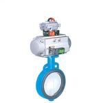 Centre Sealing Fluorine Electric Butterfly Valve Dn40 - Dn1000 With Lining Disc