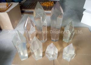 Quality Clear Artificial Resin Crystal Statues , Transparent Christmas Decorations Good Looking wholesale