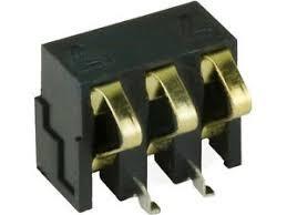 Quality Black Electrical Pin Connector Customized Gold Plated 0.25um Male Type wholesale