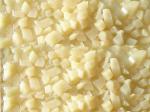 IQF Frozen White Peach Dice / Cube, peeled and pitted, blanched