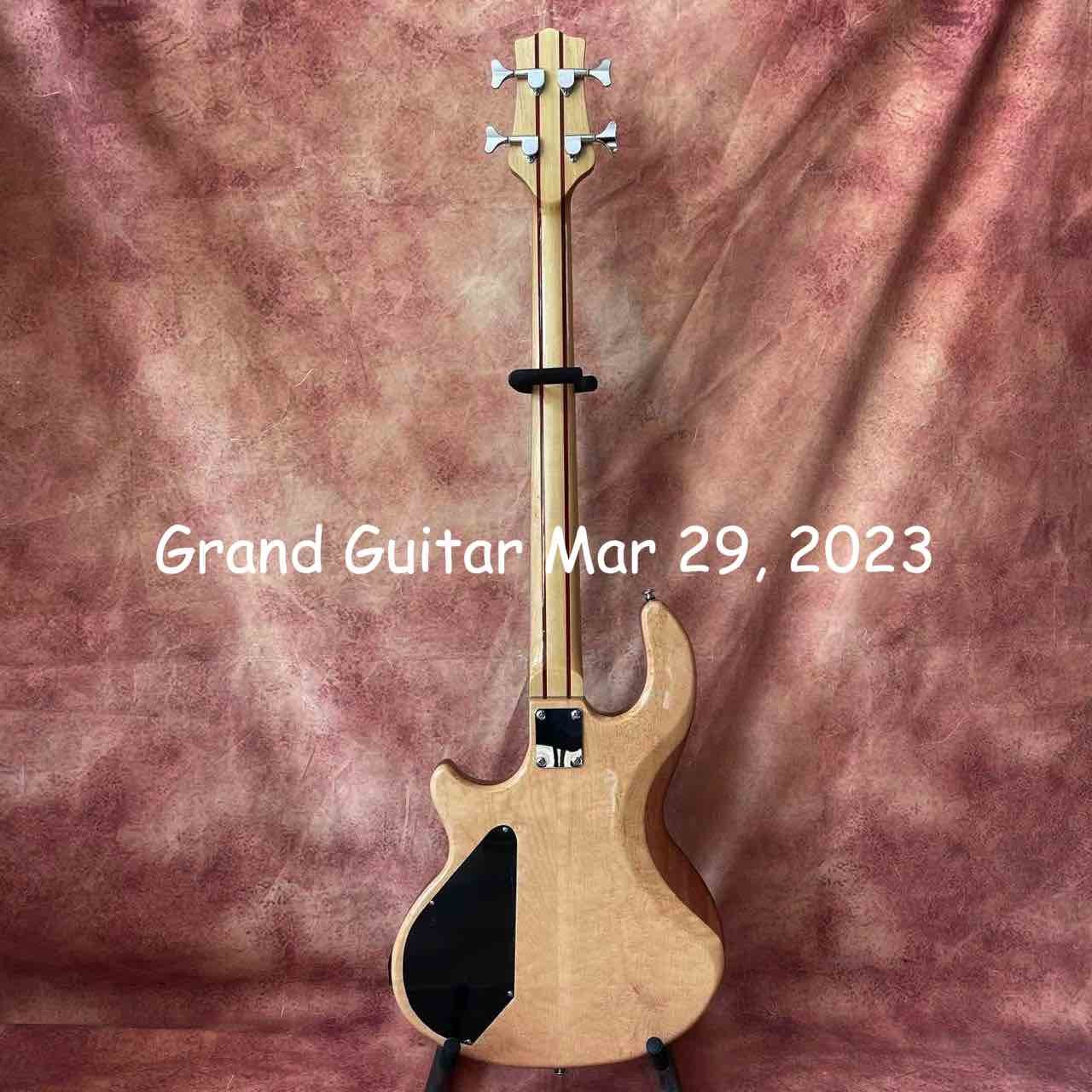 Custom WAL Style 4 strings neck through body electric guitar bass active pickup