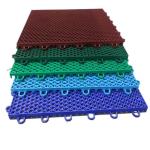 Outdoor Plastic PP Tiles Sports Flooring Non Slip With Line Marking Service OEM