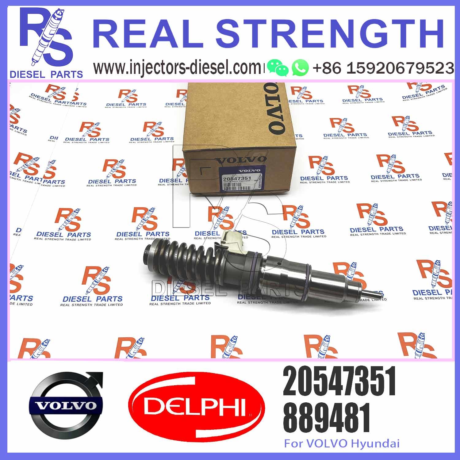 20547350 20547351 20555521 20564425 20564930 20569291 ELIC Engine Common Rail Fuel Injector 207012362 20714369 20747798