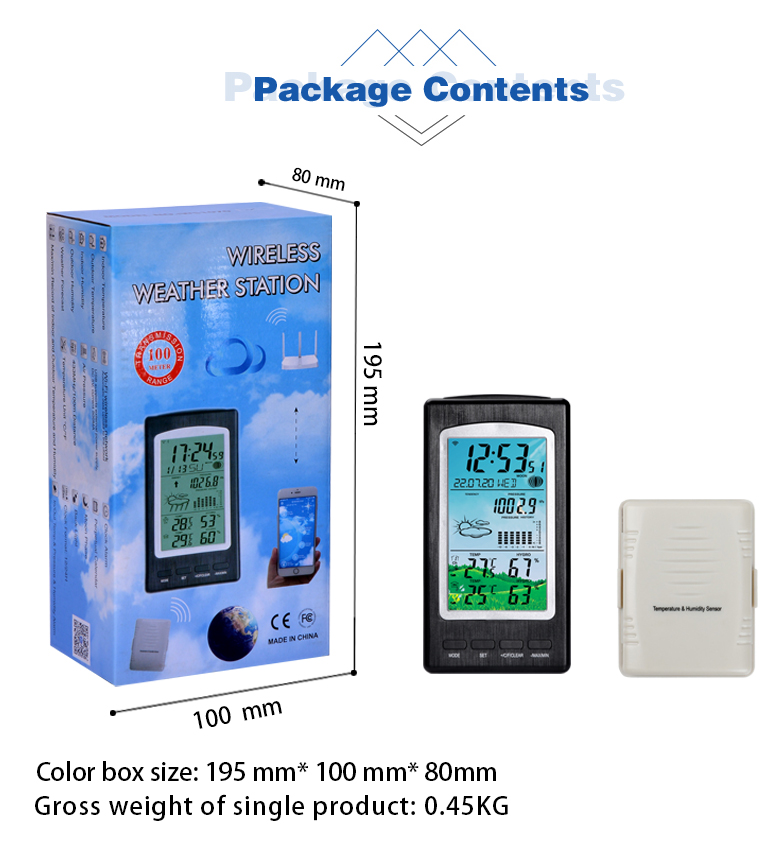 Outdoor Weather Station With Temperature And Humidity Sensor Direct Supply