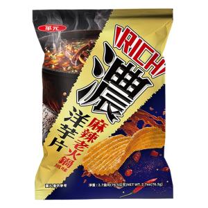Quality 2024 Hot Sale Thick Spicy Hotpot 76.5G /10 Bags- Asian Snack Brand Wholesale-Veggie Snack wholesale