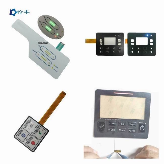 Polyester Backlight 3M 468 Membrane Switch Keypad LCD Window