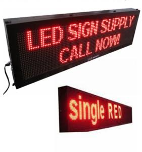 Quality FCC Aluminum Cabinet P5mm 1R1G LED Moving Message Board wholesale