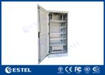 Single Wall SGCC Windproof Outdoor Rack Cabinet Galvanized Steel Front Back Door