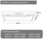 Cooking Appliances Touch Ventilating Fan Range Chimney Hood Wall Mounted
