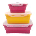 Offers Online American Black Silicone Lunch Box Storage boxes organizer
