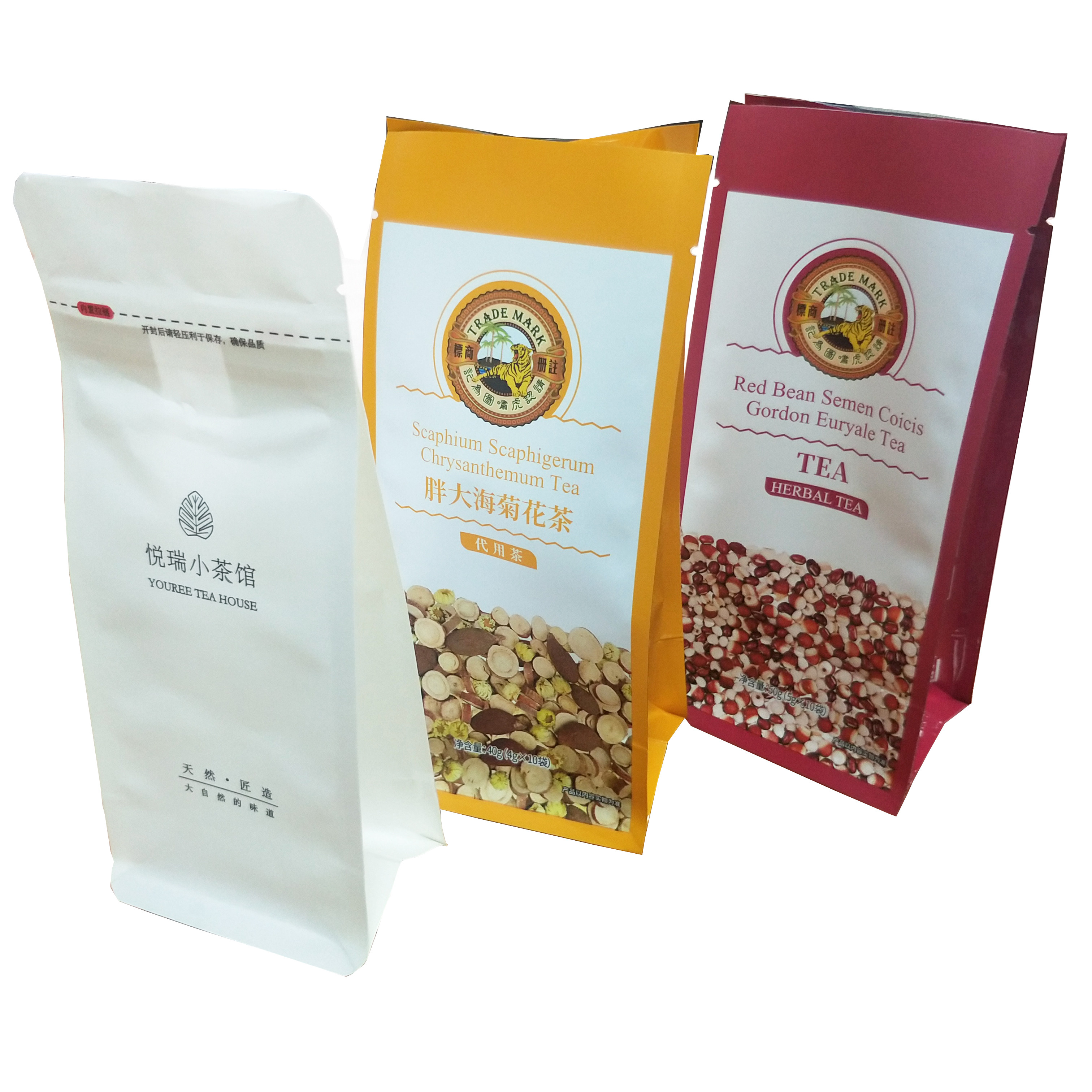 10g 20g 30g Flowers Tea Packaging Pouch Small Flexible Packaging Bags