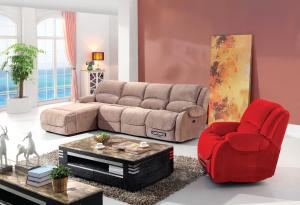Quality modern home sectional fabric recliner sofa furniture wholesale