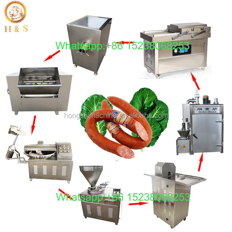 5.5kw Meat Sausage Filling Tying Machine Production Line High Capacity