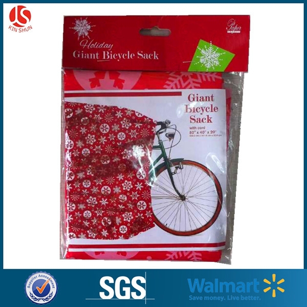 Recyclable Colorful Plastic Gift Wrap Bags , Jumbo Christmas Gift Bag
