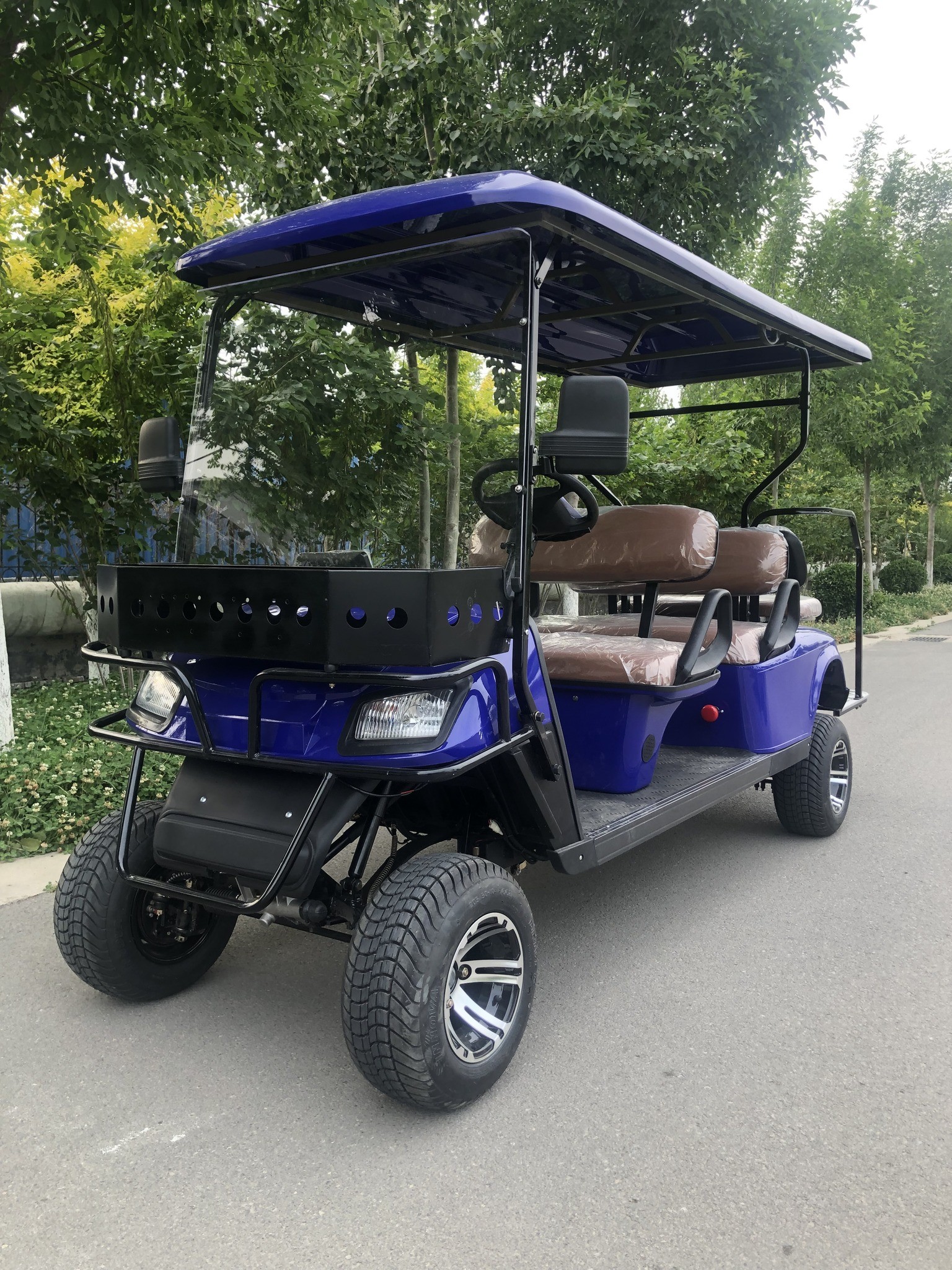Effortlessly Conquer Slopes 4-Seater Golf Cart with Motor and Intelligent Control System
