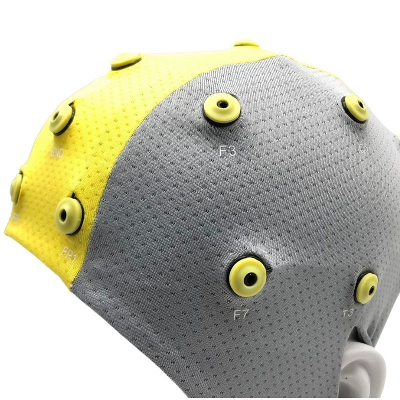 BESDATA portable sports wireless active dry electrode blank skull EEG electrode cap for reseach and neurofeedback