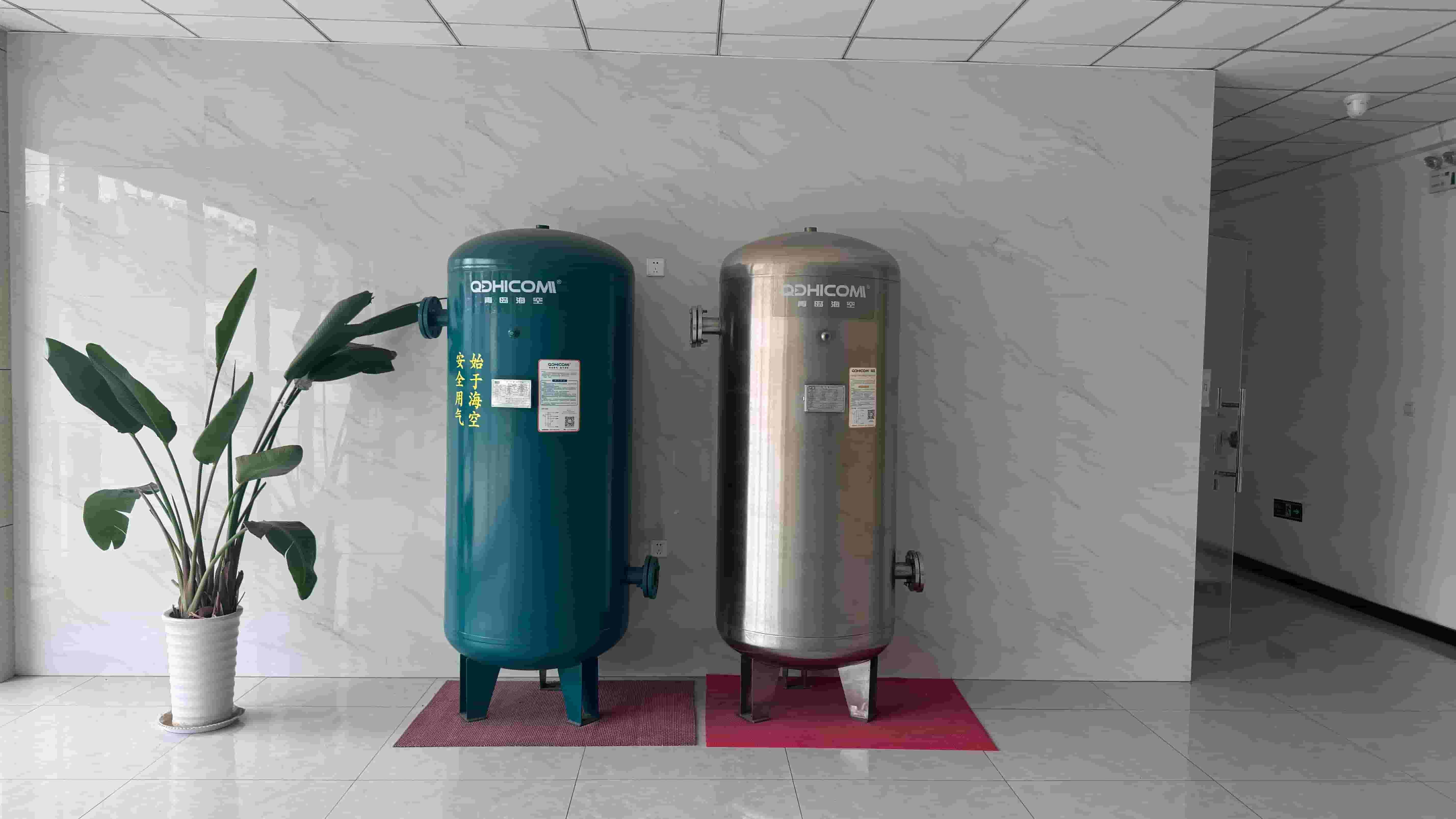 Vertical Air Compressor Air Receiver Tank Carbon Steel Pressure Tank PED Compliant