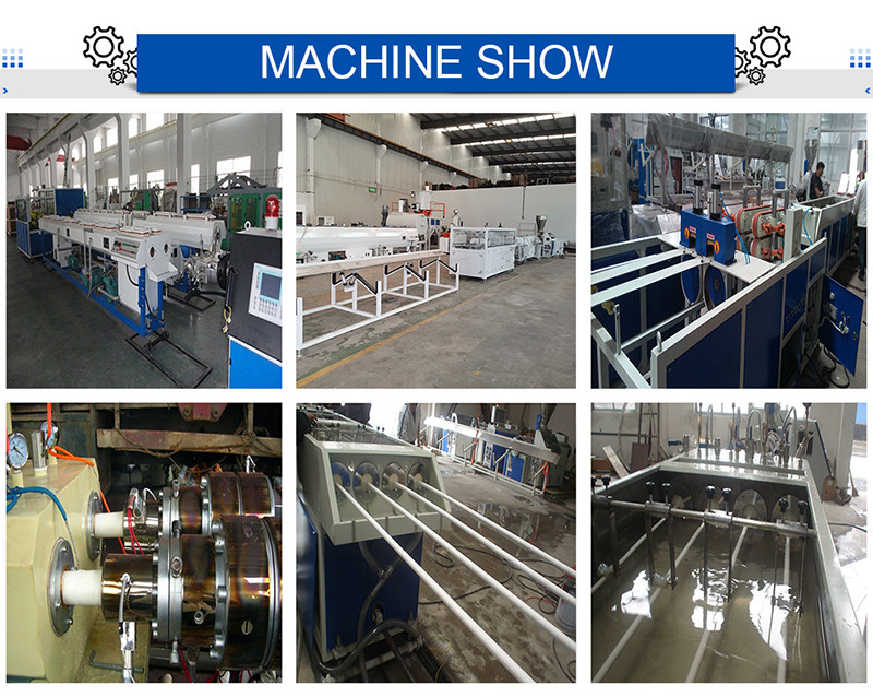 250 To 630MM PVC Pipe Extrusion Line Conical Twin Screw Plastic Pipe Production Line