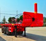 Skeletal / Flatbed Container Semi Trailer 3 Axle 20 FT Dump Semi Trailer