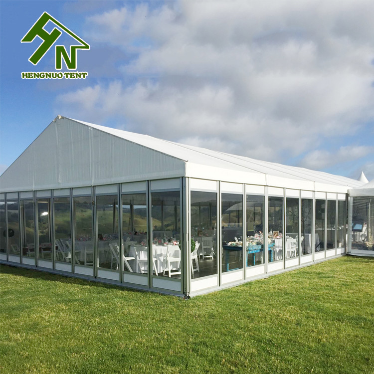 1000 People Large Outdoor 20x50 Party Tent Church Event With Glass Walls