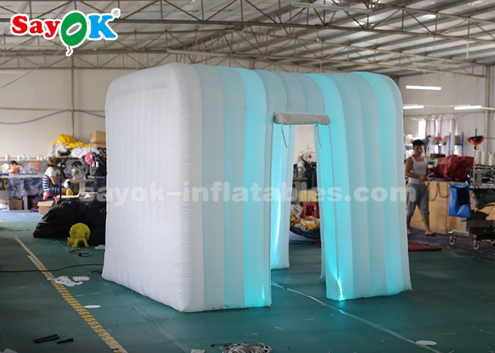 Inflatable Party Tent 2.5*2.3*2.2m Inflatable LED Photo Booth For Advertising CE SGS ROHS