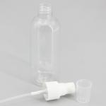40*134mm 100ml PET Plastic Spray Bottle Cylinder Round Shoulder