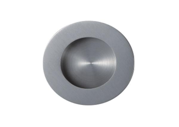 Round stainless steel hidden cupboard furniture handle recessed concealed flush