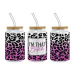 OEM Printing UV DTF Libbey Wraps For Cups Wraps Spanish 16oz Tumbler
