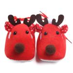Lovely Christmas coral fleece Animal deer bear prewalker merry Christmas baby