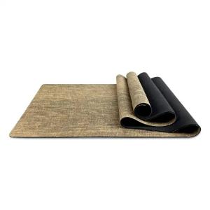Quality ECO Friendly Hot Selling Fitness Natural Jute Rubber Yoga Mat for Yoga wholesale