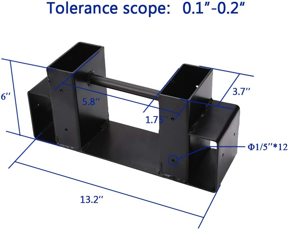 Metal Firewood Log Rack Bracket Kit for Fireplace Wood Storage Holders