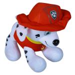 Red Hat Christmas Stuffed Dog , Customized Christmas Dog Stuffed Animal